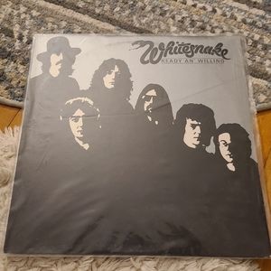 Whitesnake Ready and Willing vintage vinyl album  black white LP GUC